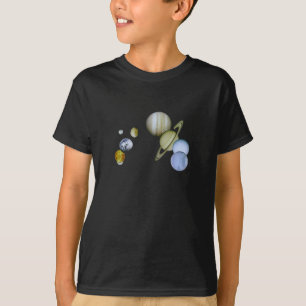 Zonnestelsel Kinder Dark T-Shirt Space Science Gif