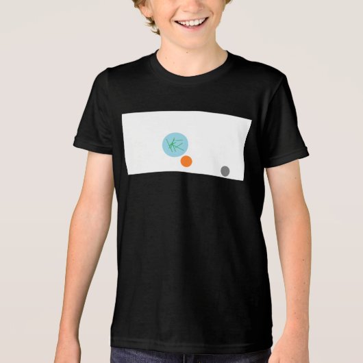 Zonnestelsel kinder Tri-Blend shirt (Voorkant)