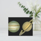 Zonnestelsel ~ Lang Uitzicht Briefkaart (Staand voorkant)