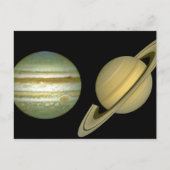 Zonnestelsel ~ Lang Uitzicht Briefkaart (Voorkant)