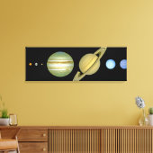Zonnestelsel ~ Lang Uitzicht Canvas Afdruk (Insitu (Woonkamer))