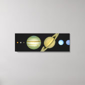 Zonnestelsel ~ Lang Uitzicht Canvas Afdruk (Voorkant)