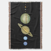 Zonnestelsel ~ Lang Uitzicht Deken (Voorkant Verticaal)