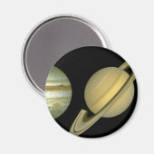 Zonnestelsel ~ Lang Uitzicht Magneet (Voorkant / Achterkant)