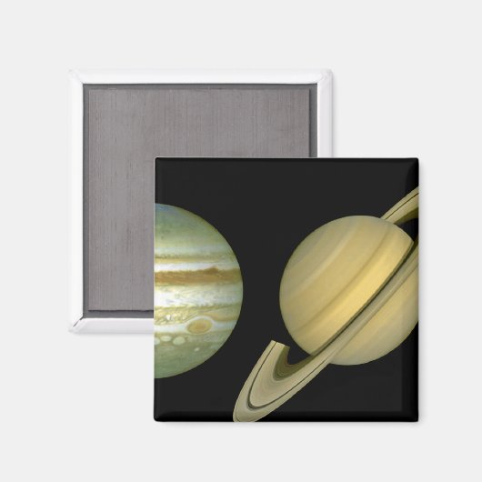Zonnestelsel ~ Lang Uitzicht Magneet (Voorkant / Achterkant)