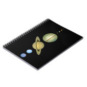 Zonnestelsel ~ Lang Uitzicht Notitieboek (Linkerzijde)