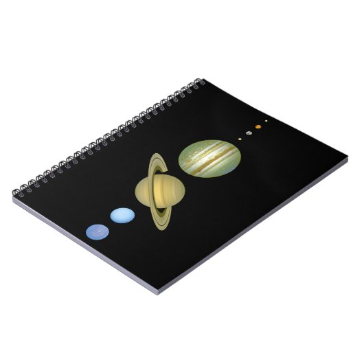 Zonnestelsel ~ Lang Uitzicht Notitieboek (Linkerzijde)