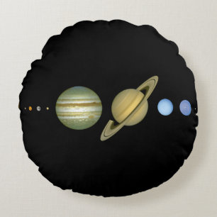 Zonnestelsel ~ Lang Uitzicht Rond Kussen