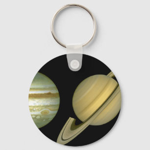 Zonnestelsel ~ Lang Uitzicht Sleutelhanger