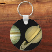 Zonnestelsel ~ Lang Uitzicht Sleutelhanger (Voorkant)