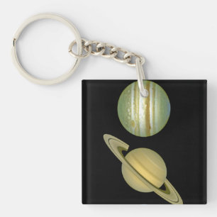Zonnestelsel ~ Lang Uitzicht Sleutelhanger