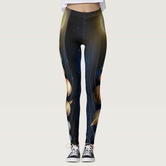 Zonnestelsel Leggings (Voorkant)
