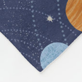 Zonnestelsel met zon en gewassen op maat fleece deken (Hoek)