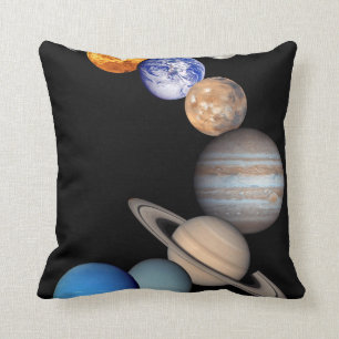 Zonnestelsel Montage JPL Planeet Foto's Kussen