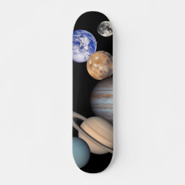Zonnestelsel Montage JPL Planeet Foto's Skateboard