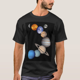 Zonnestelsel Montage JPL Planeet Foto's T-shirt
