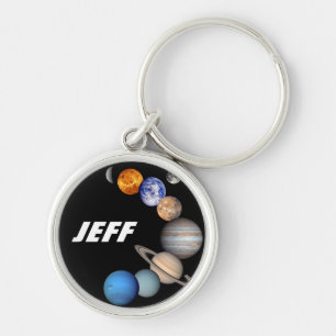 Zonnestelsel Montage JPL Planeet Foto's - Voeg Naa Sleutelhanger