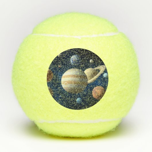 Zonnestelsel Montage Tennisballen (Voorkant)