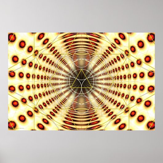 Zonnestelsel naar Mars per Martineau Poster (Voorkant)