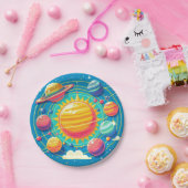 Zonnestelsel Papieren Bordje (Feest)