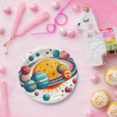 Zonnestelsel Papieren Bordje (Feest)