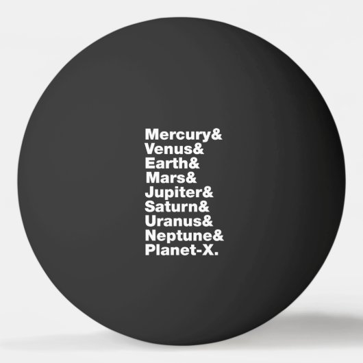 Zonnestelsel Pingpongbal (Achterkant)