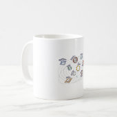 Zonnestelsel Planeten Kinderen Kennis Outer Space Koffiemok (Voorkant links)