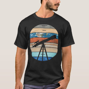 Zonnestelsel Planeten Melkweg Astronomie Sterrenki T-shirt