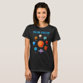 Zonnestelsel Planeten STEM Ruimte T-shirt (Voorkant volledig)