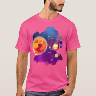 zonnestelsel planeten voor astronomie en ruimte ge t-shirt