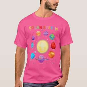 Zonnestelsel Planeten Wetenschap Ruimte Jongens Me T-shirt