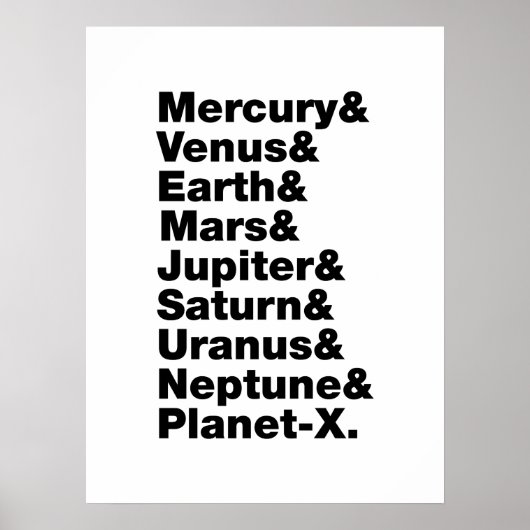 Zonnestelsel Poster (Voorkant)