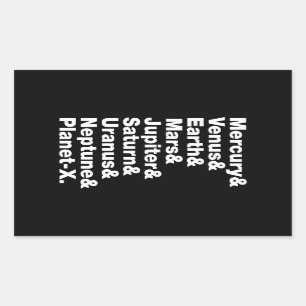 Zonnestelsel Rechthoekige Sticker