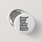 Zonnestelsel Ronde Button 3,2 Cm (Voorkant /achterkant)