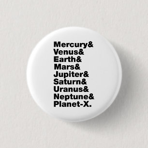 Zonnestelsel Ronde Button 3,2 Cm