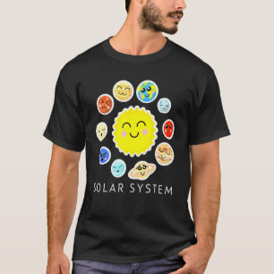 Zonnestelsel Ruimteplaneten Voor Jongens Meisjes e T-shirt