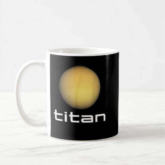 Zonnestelsel Saturn Moon Titan Space Astronomie Koffiemok (Links)