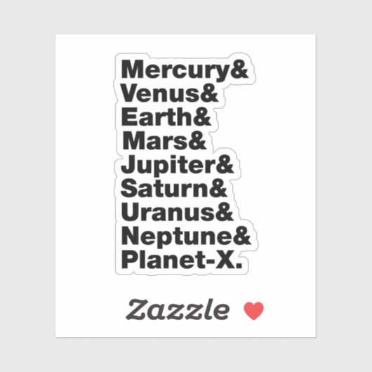 Zonnestelsel Sticker (Vel)