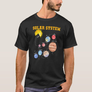 Zonnestelsel Sun Planet Science Astronomie Space M T-shirt