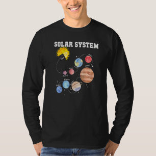 Zonnestelsel Sun Planet Science Astronomie Space M T-shirt