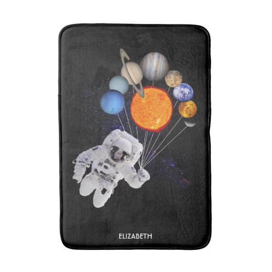 Zonnestelsel Sun Planets Astronaut Milky Way Badmat (Voorkant Verticaal)