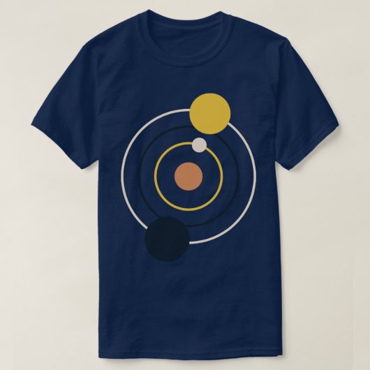 Zonnestelsel T-shirt (Design voorkant)