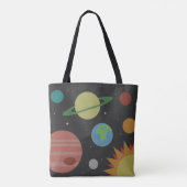 Zonnestelsel Tote Bag (Achterkant)