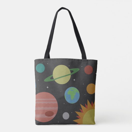 Zonnestelsel Tote Bag (Achterkant)