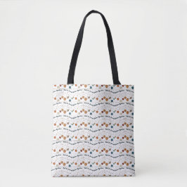 Zonnestelsel Uit Lunchen Retro Ruimtepatroon Tote Bag