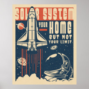 Zonnestelsel uw thuisposter poster