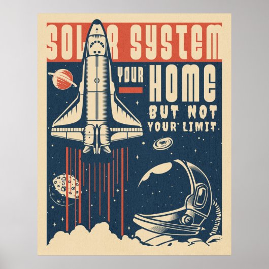 Zonnestelsel uw thuisposter poster (Voorkant)