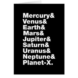 Zonnestelsel Wenskaart