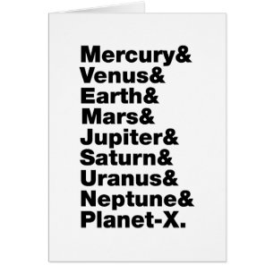 Zonnestelsel Wenskaart