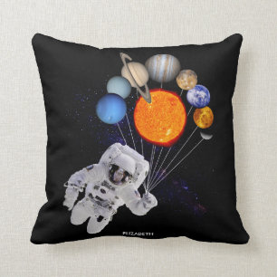 Zonnestelsel Zon Planeten Astronaut Melkweg Kussen